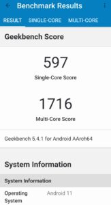 redomi note 9Tのベンチマーク
