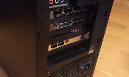 IEEE1394のカードを取り付けたところ