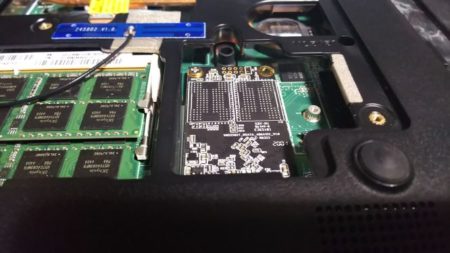 ｍSATA　SSDの取付