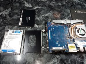 HDDからSSDに換装