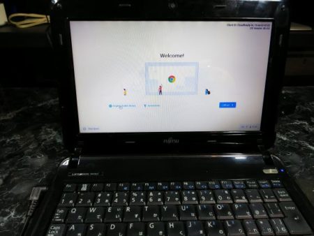 CloudReadyの初期設定画面